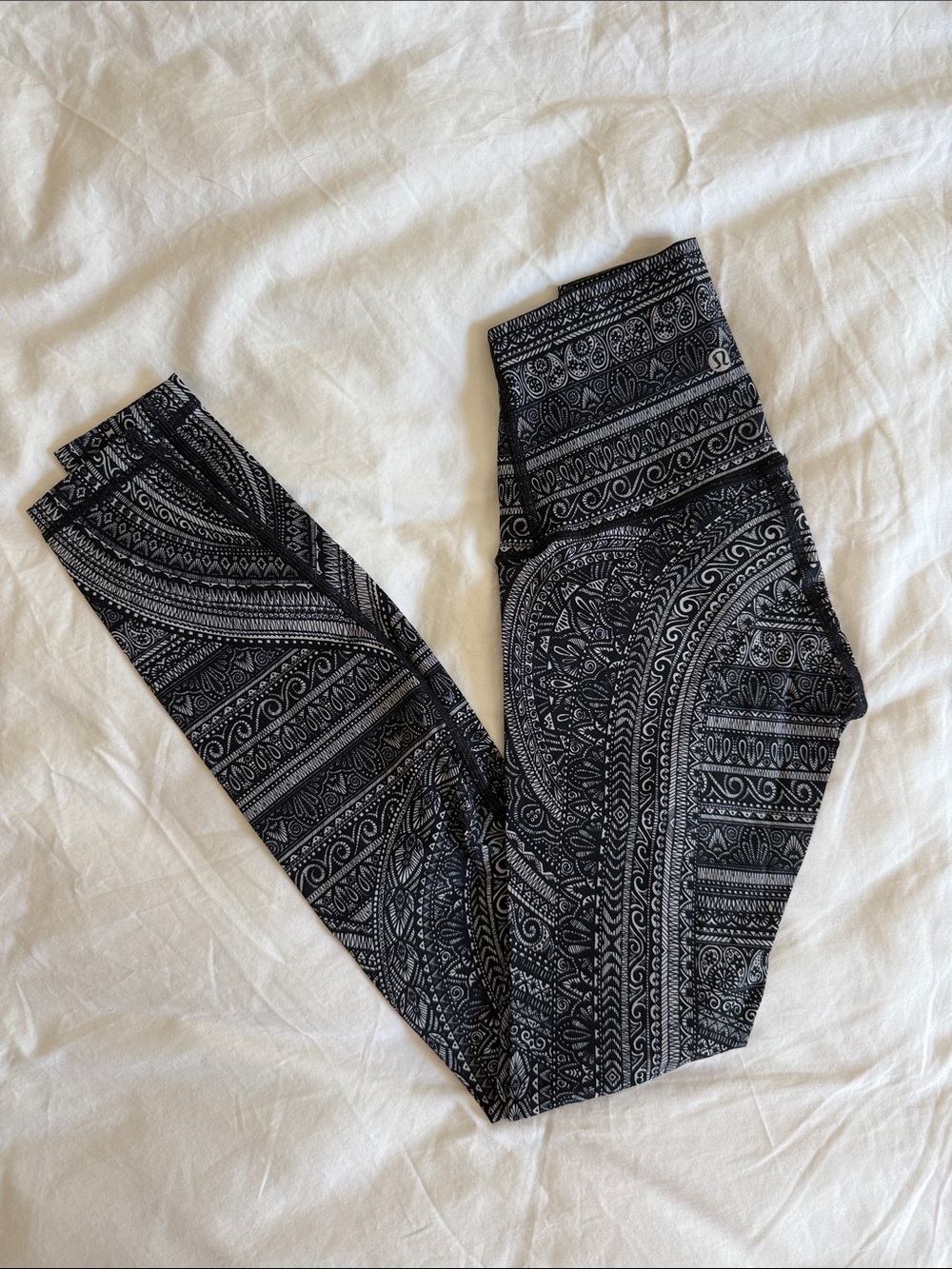 lululemon athletica Black & White Patterned Leggings